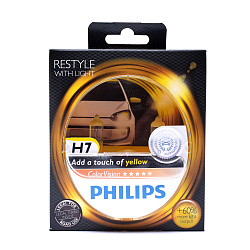 Лампа галогеновая Philips H7 12V 55W ColorVision Yellow