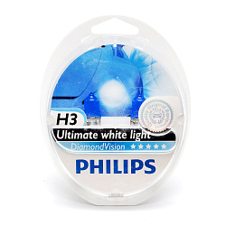 Лампа галогеновая Philips H3 12V 55W PK22s Diamond Vision
