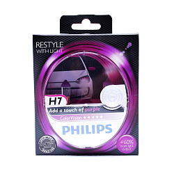 Лампа галогеновая Philips H7 12V 55W ColorVision Purple