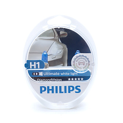 Лампа галогеновая Philips H1 12V 55W P14.5s Diamond Vision